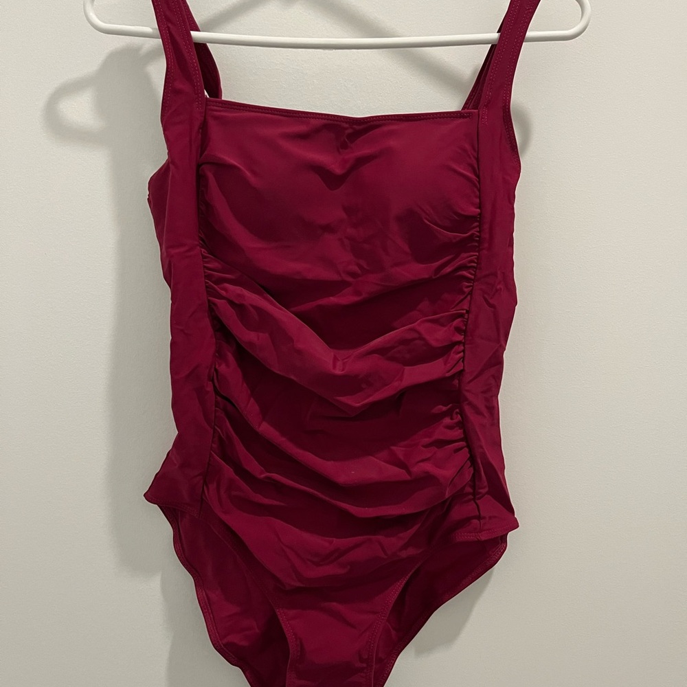 NEW Rich Burgundy One Piece Swimsuit size M